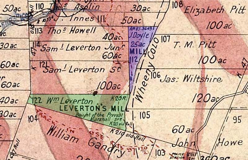 sites of benjamin singleton's two watermills near kurrajong nsw