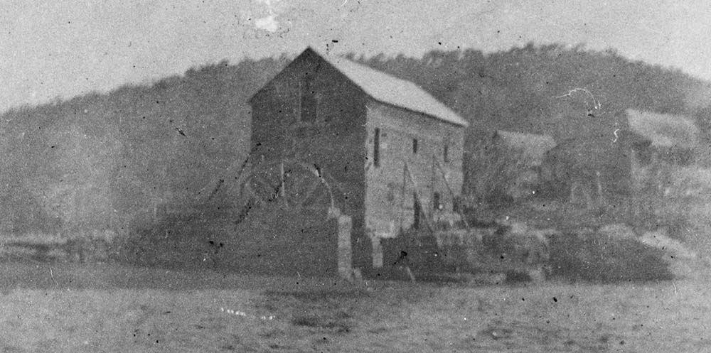 A photograph of Singletons Mill at Laybury Creek, Wisemans Ferry NSW, from the Hornsby Historical Society