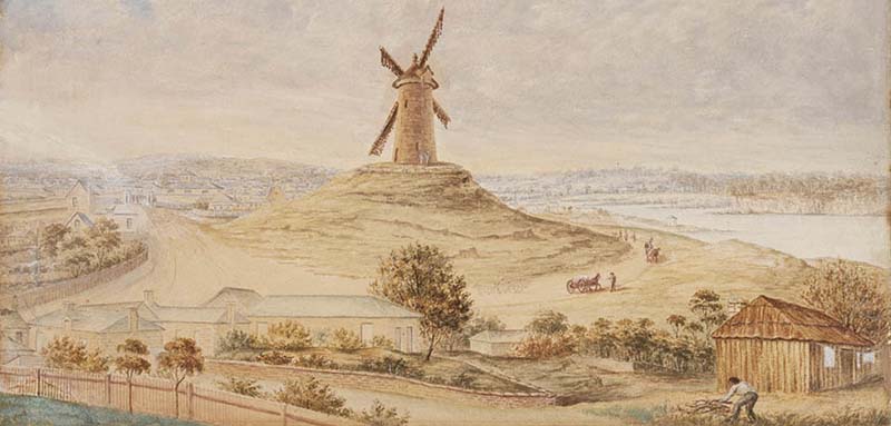The Military Windmill, or the second Government Flour Mill, was built near Sydney Cove NSW from 1796 to 1802.